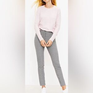 Loft Windowpane Skinny Pants Size 6